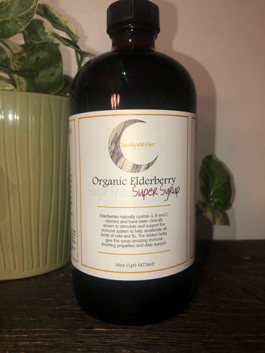 Elderberry, Organic Super Syrup, Sugar Free 16oz